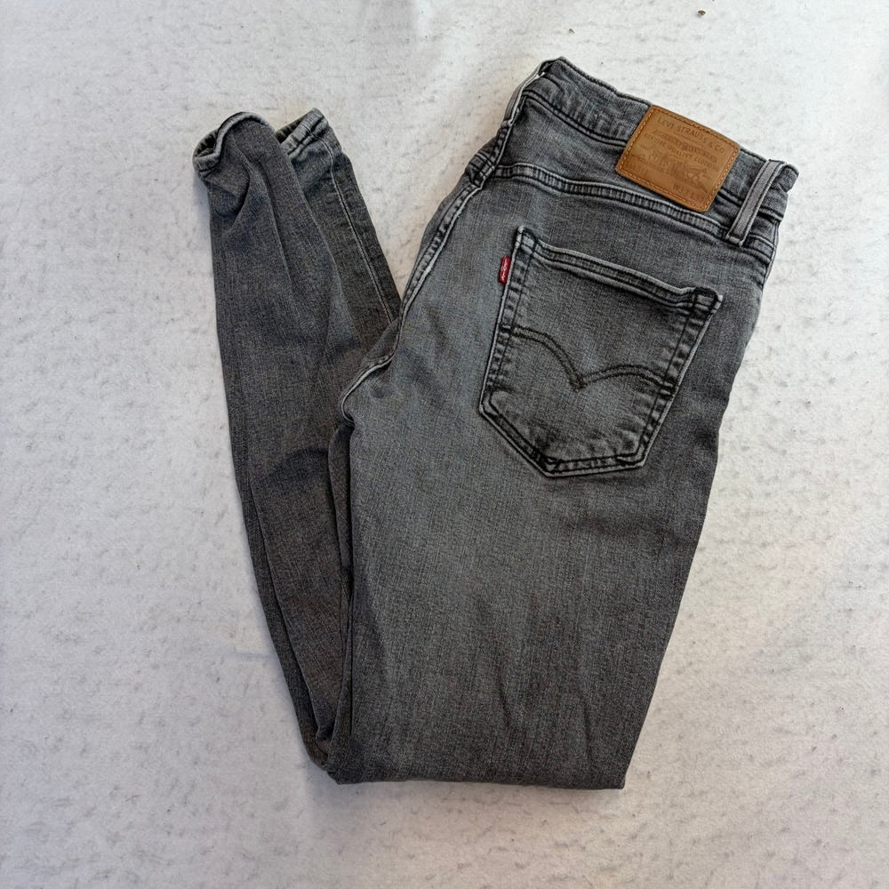 Levi's 512 Slim Taper Jeans Mens 33x32 Gray Premium Denim